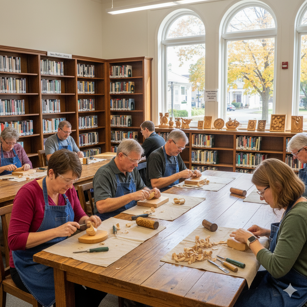 Woodcarvers in Library.png
